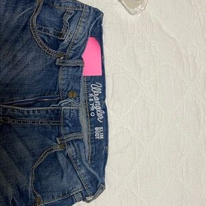 Wrangler Retro Dark Blue Slim Bootcut Jeans